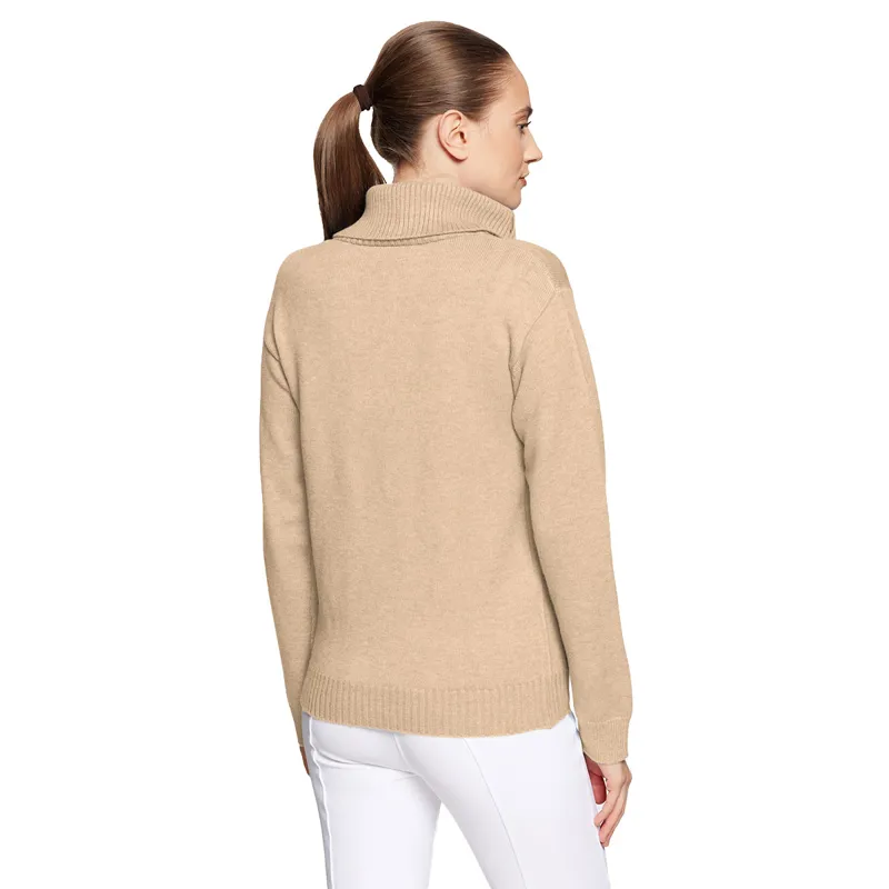 Samshield Suzanne Womens Half Zip Knit Jumper - Vanilla-2