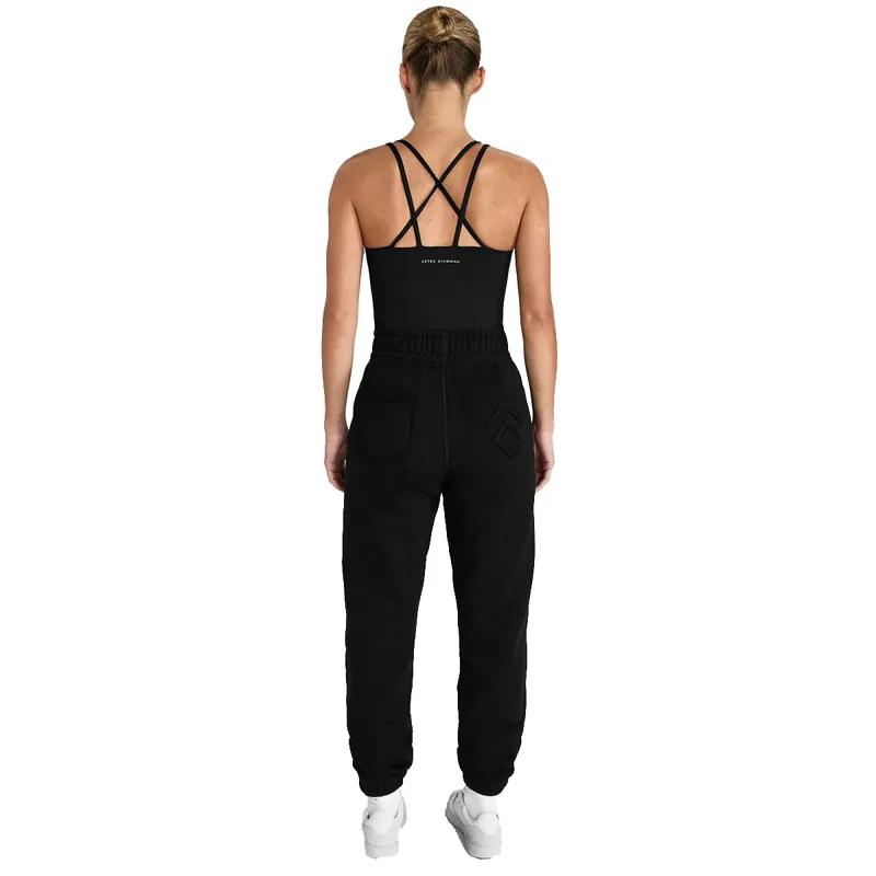 Aztec Diamond Premium Womens Sweatpants - Black-3