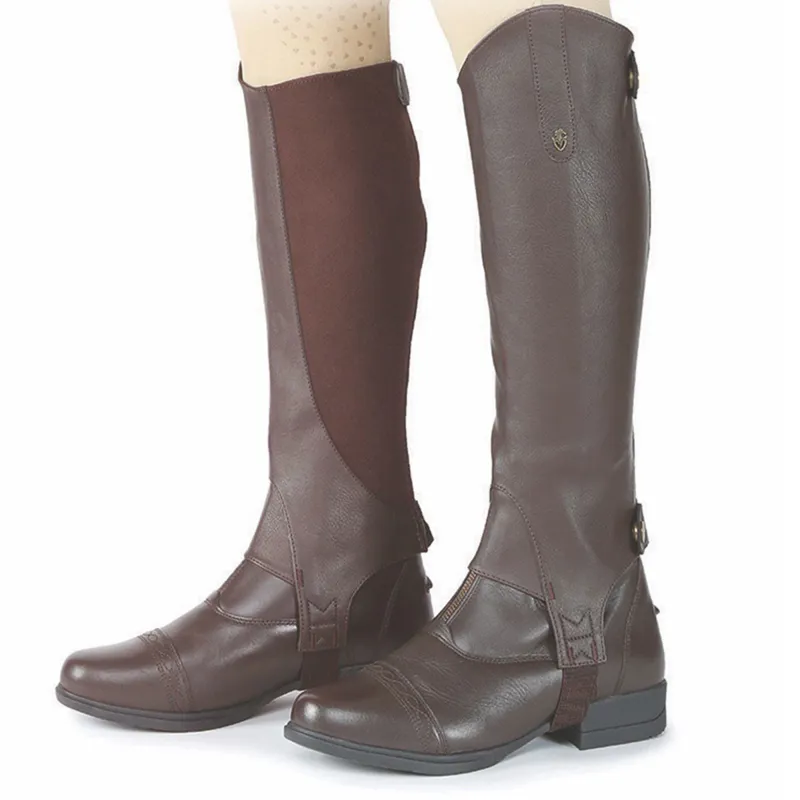 Moretta Synthetic Junior Gaiters - Brown-1