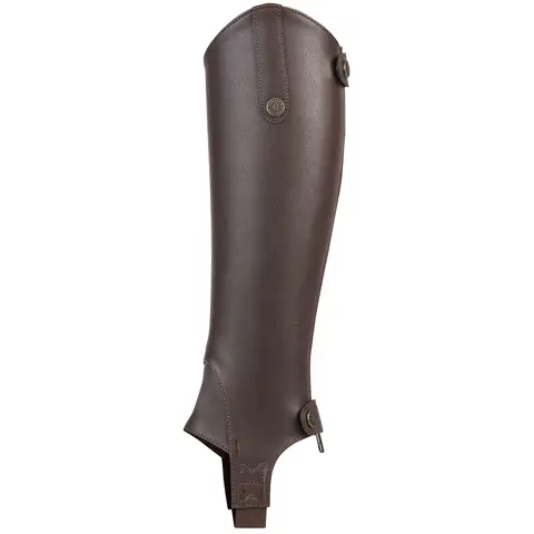 Chaps Cuir équitation Guêtres Demi-cuir Amara Noir - Toutes Tailles Chaps Cuir équitation Guêtres Demi-cuir Amara Noir - Toutes Tailles