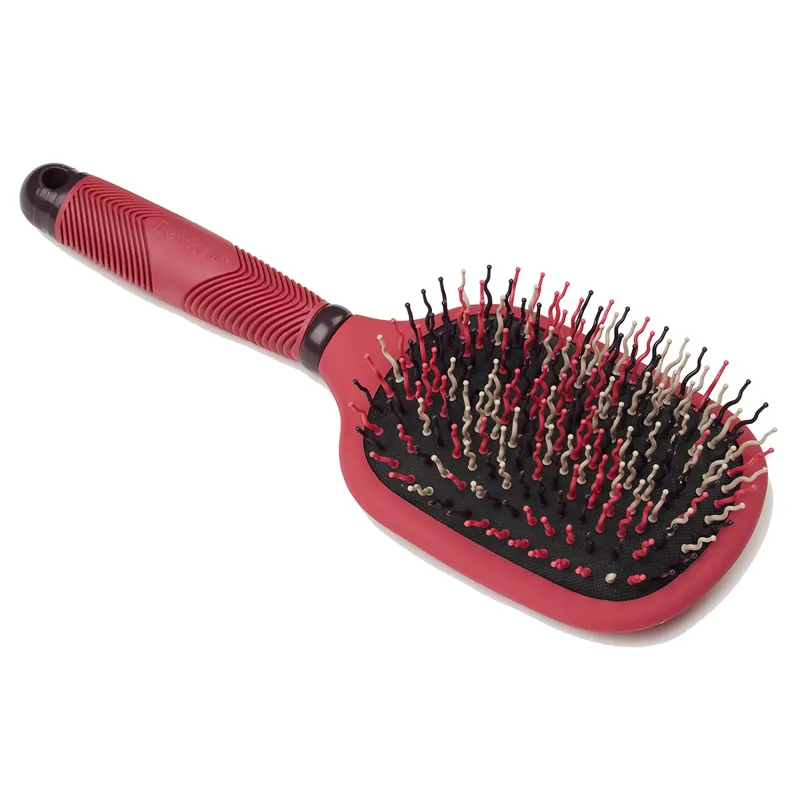 LeMieux Tangle Tidy Plus Mane and Tail Brush - Cranberry