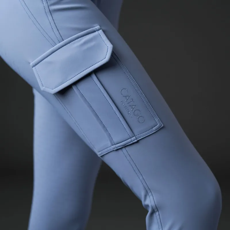 Catago Tanya Cargo Full Grip Ladies Riding Tights - Flint Stone-4