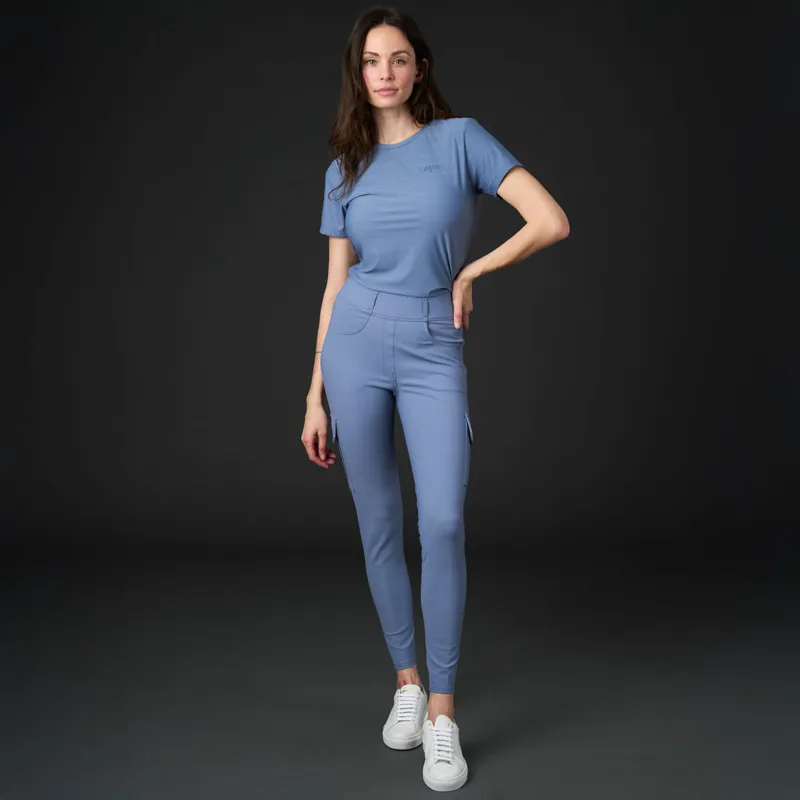 Catago Tanya Cargo Full Grip Ladies Riding Tights - Flint Stone-2