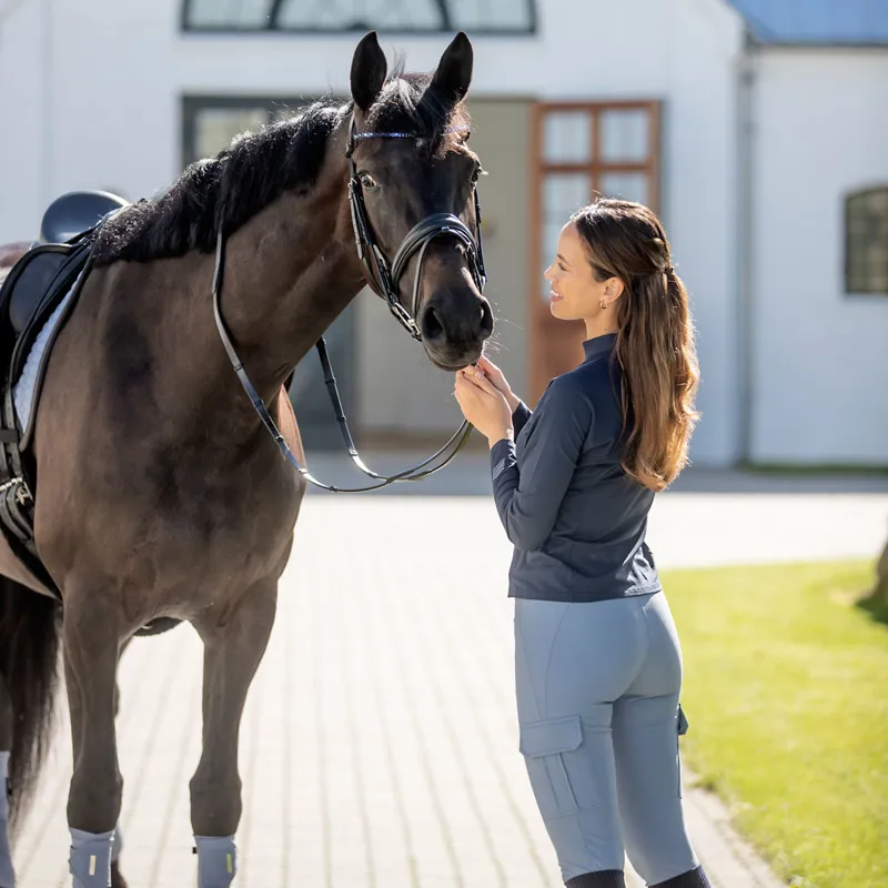 Catago Tanya Cargo Full Grip Ladies Riding Tights - Flint Stone-11