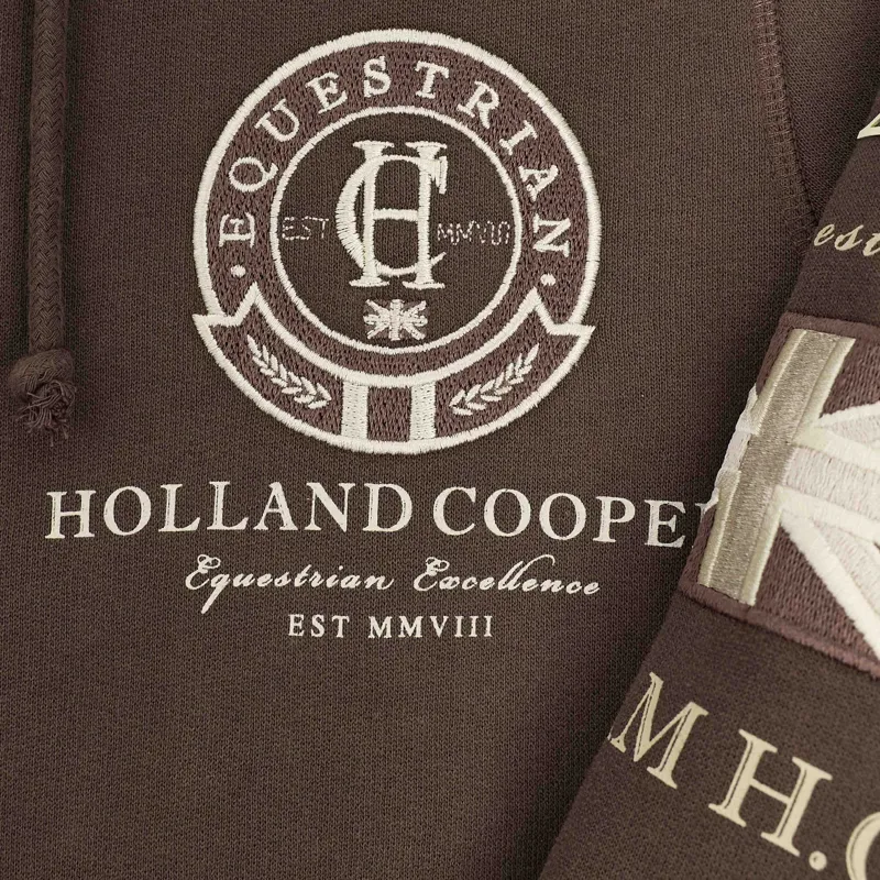 Holland Cooper Team Womens Hoodie - Chestnut-2