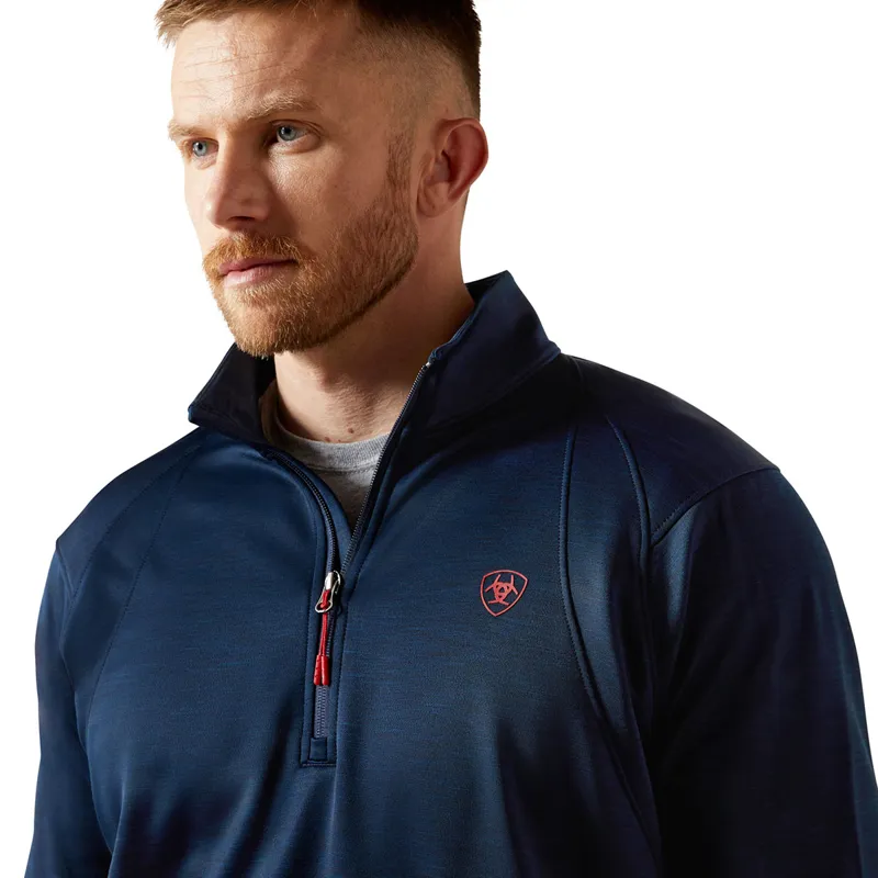 Ariat Team EQ 1/2 Zip Mens Pullover - Navy-2