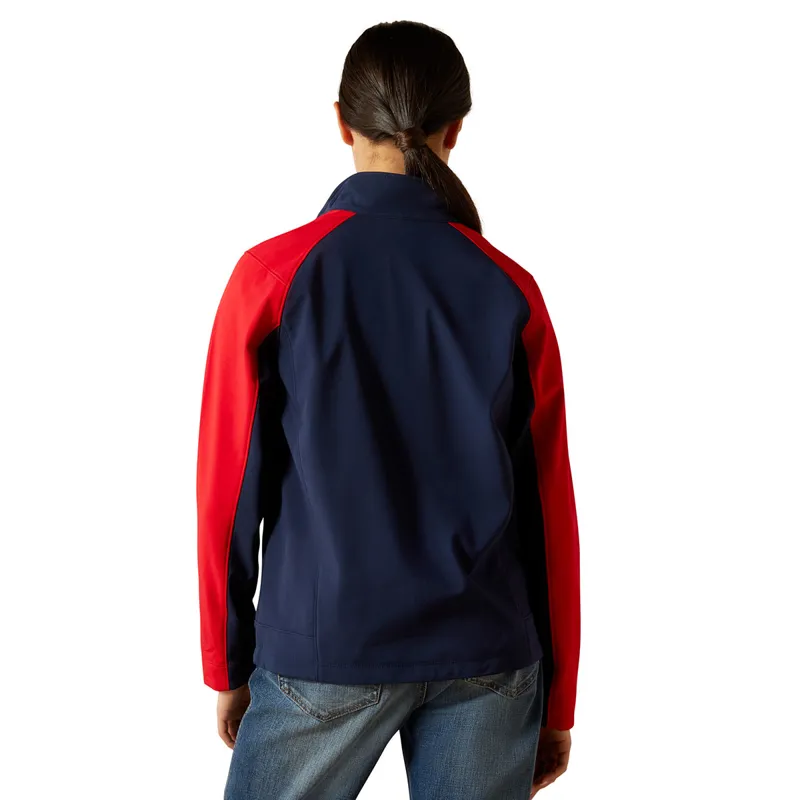 Ariat Team EQ Junior Full Zip Jacket - Navy/Red-1