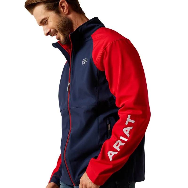 Ariat Team EQ Mens Jacket - Navy/Red-4