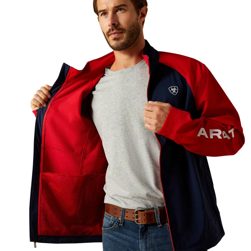 Ariat Team EQ Mens Jacket - Navy/Red-3