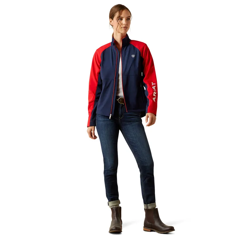 Ariat Team EQ Womens Jacket - Navy/Red-3