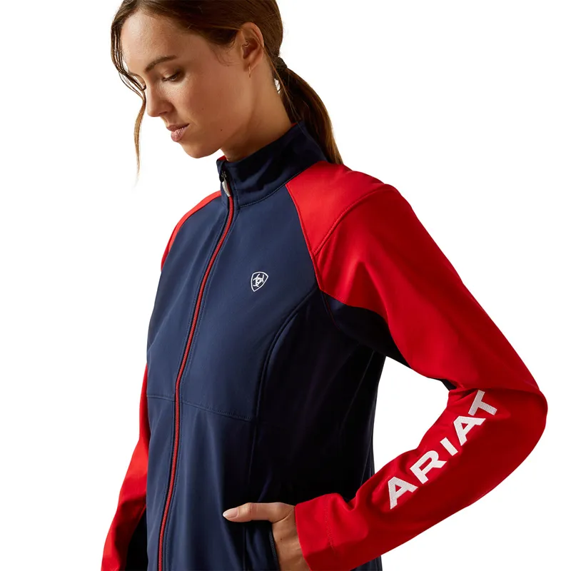 Ariat Team EQ Womens Jacket - Navy/Red-2