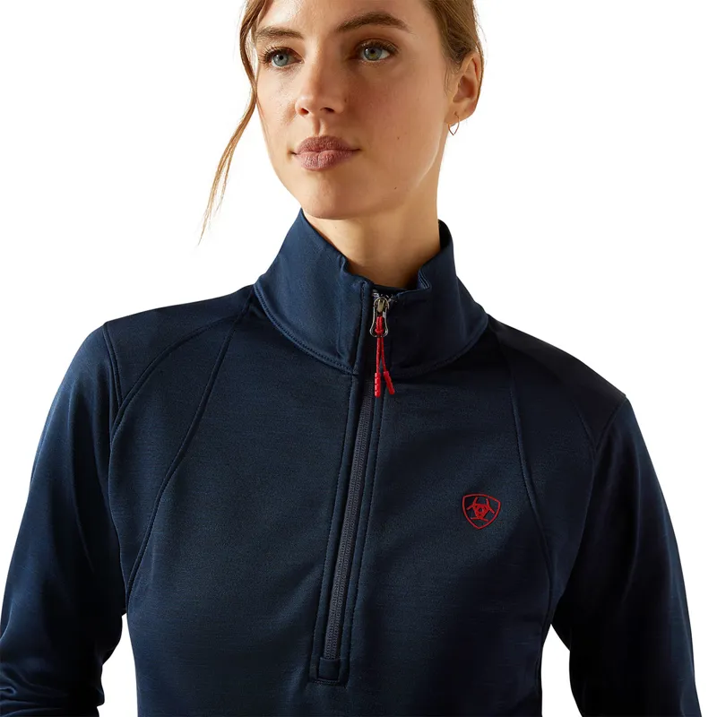 Ariat Team EQ 1/2 Zip Womens Pullover - Navy-2