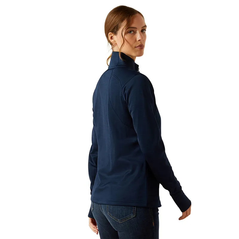 Ariat Team EQ 1/2 Zip Womens Pullover - Navy-1
