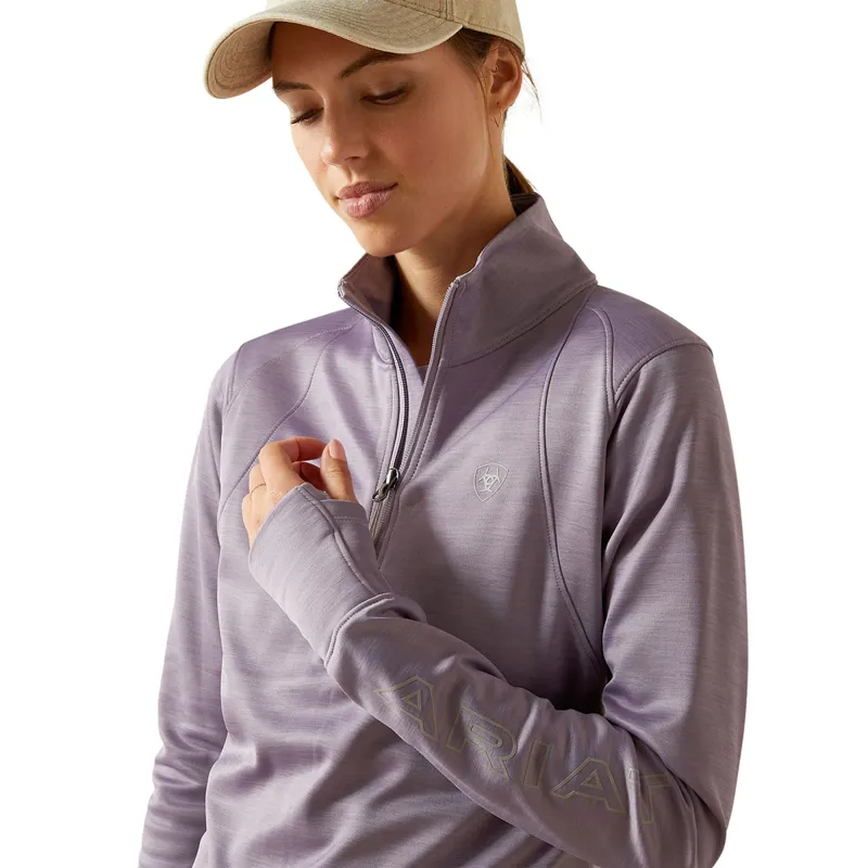 Ariat Team EQ 1/2 Zip Womens Pullover - Purple Ash-3