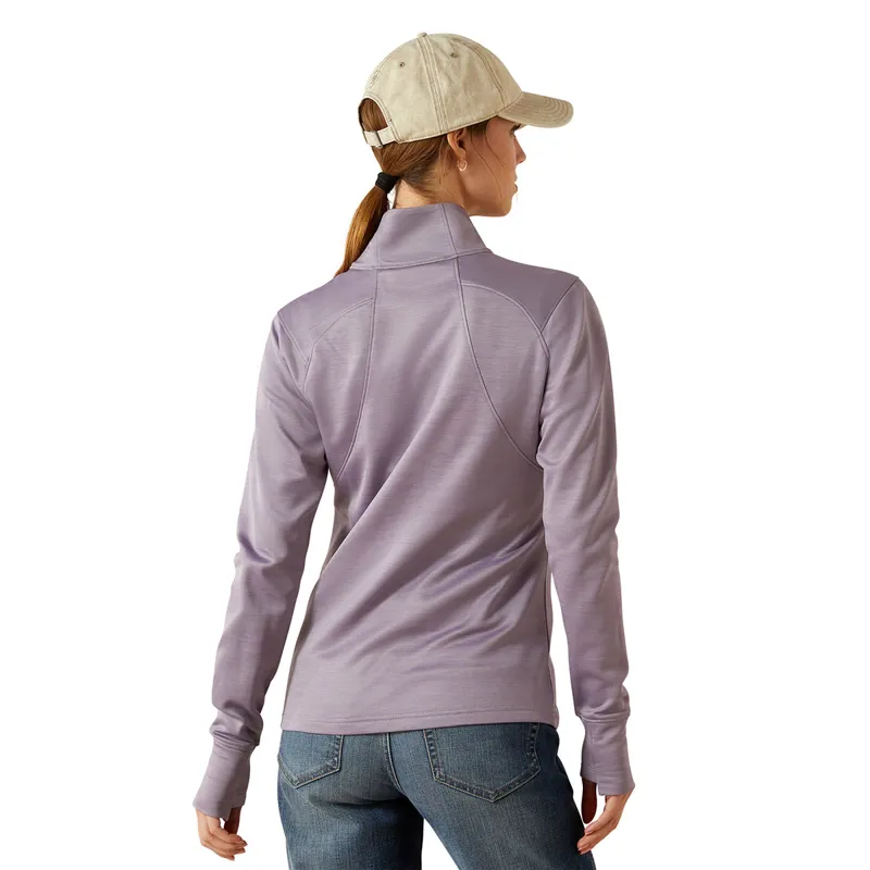 Ariat Team EQ 1/2 Zip Womens Pullover - Purple Ash-2
