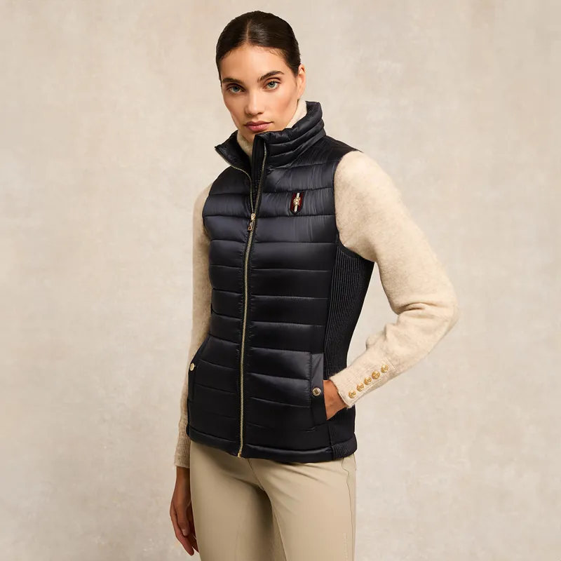 Holland Cooper Team Lightweight Ladies Gilet - Ink Navy-1