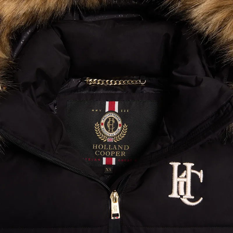 Holland Cooper Team Padded Womens Coat - Black-6