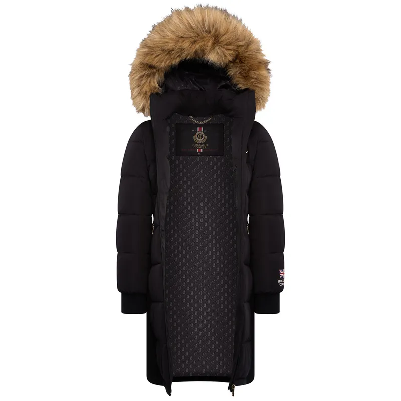Holland Cooper Team Padded Womens Coat - Black-5