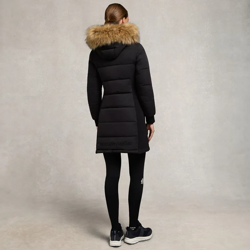 Holland Cooper Team Padded Womens Coat - Black-3