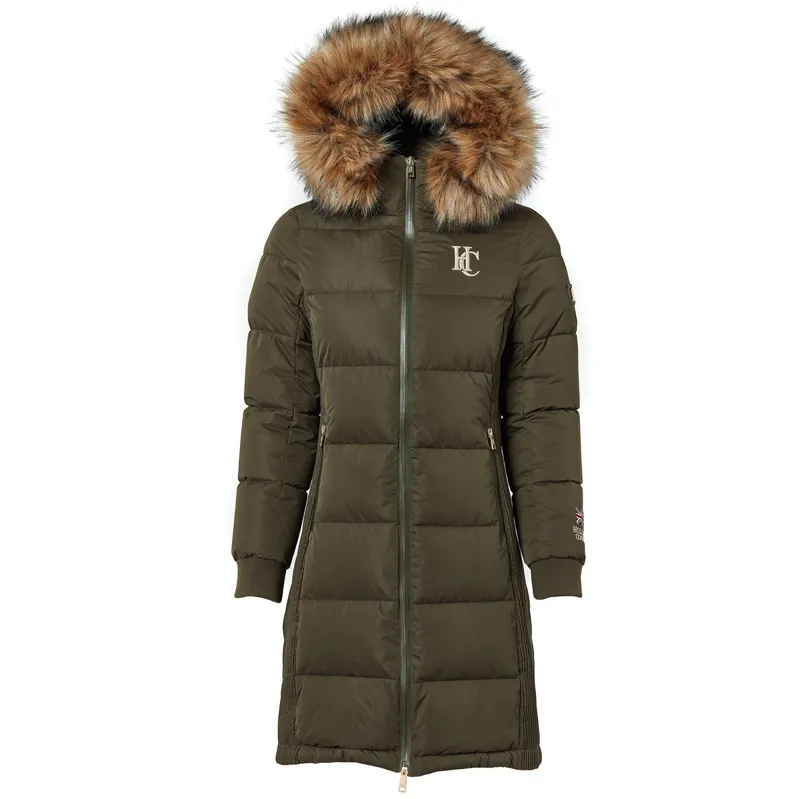 Holland Cooper Team Padded Womens Coat - Khaki-7