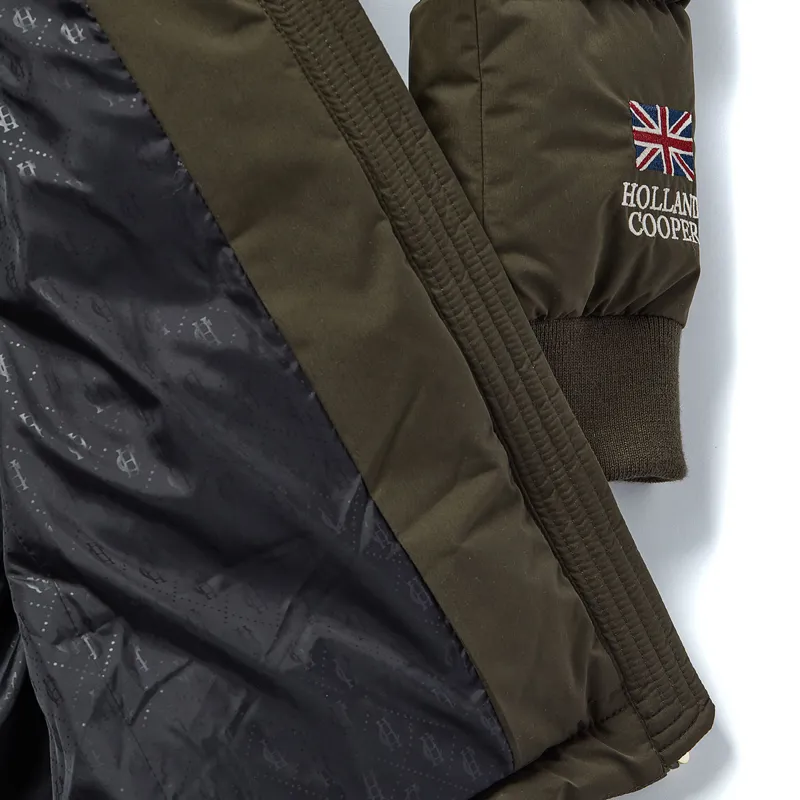 Holland Cooper Team Padded Womens Coat - Khaki-5