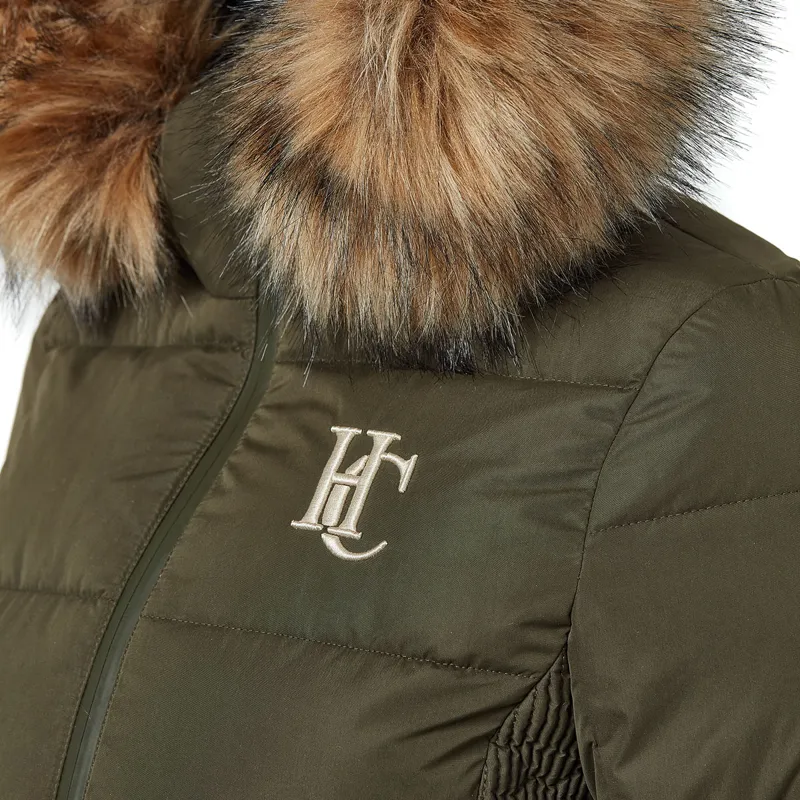 Holland Cooper Team Padded Womens Coat - Khaki-4