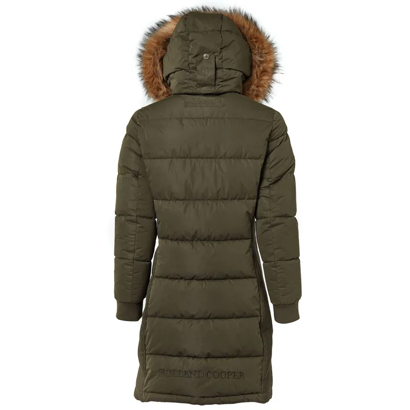 Holland Cooper Team Padded Womens Coat - Khaki-3