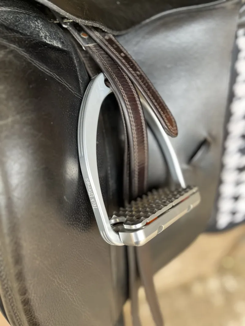 Tech Capri Plus Dressage Stirrups - Titanium-1