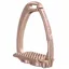 Tech Stirrups Venice Swarovski Dressage Sloped Stirrups - Rose Gold/Light Rose