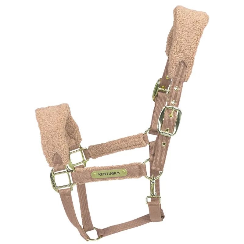 Kentucky Teddy Fleece Headcollar - Beige-1