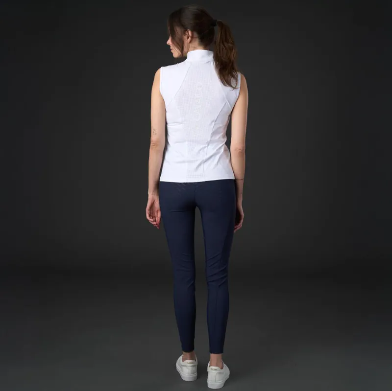 Catago Tedora Ladies Sleeveless Show Shirt - White-4