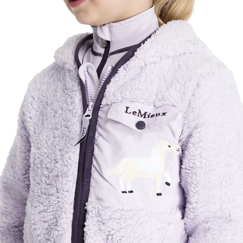 LeMieux Mini Teagan Junior Fleece - Lilac/Lemon-5