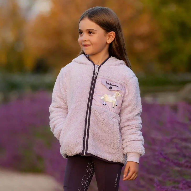 LeMieux Mini Teagan Junior Fleece - Lilac/Lemon-2