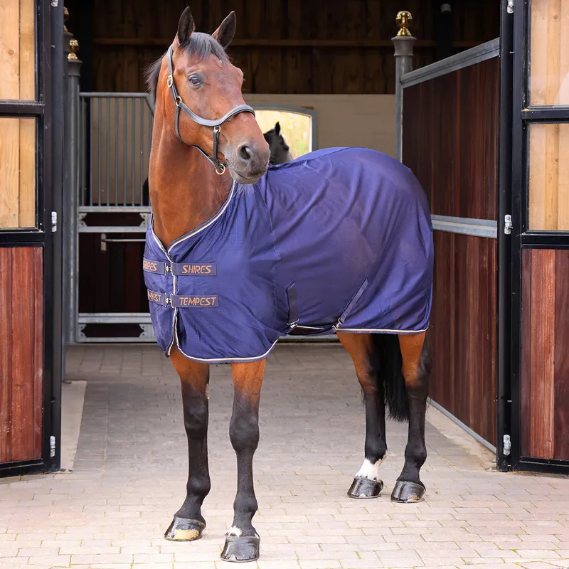 Shires Tempest Original Mesh Cooler Rug - Ink Navy