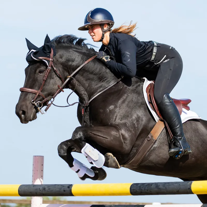 Equilibrium Tri-Zone Open Fronted Tendon Boots - White-8