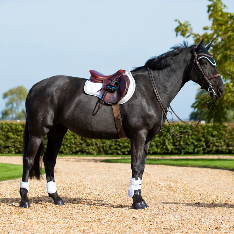 Equilibrium Tri-Zone Open Fronted Tendon Boots - White-5