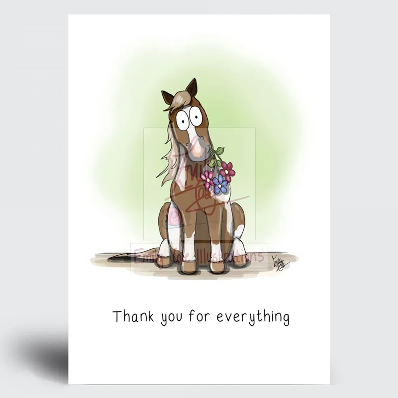 Emily Cole Greeting Card - Thank You For Everything