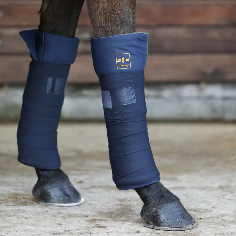 Bucas Therapy Leg Wrap Pads - Set of 4 - Navy