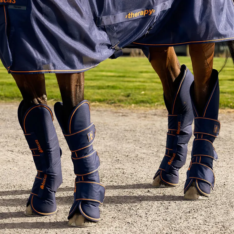 Bucas Therapy Travel Boots - Navy/Orange-9