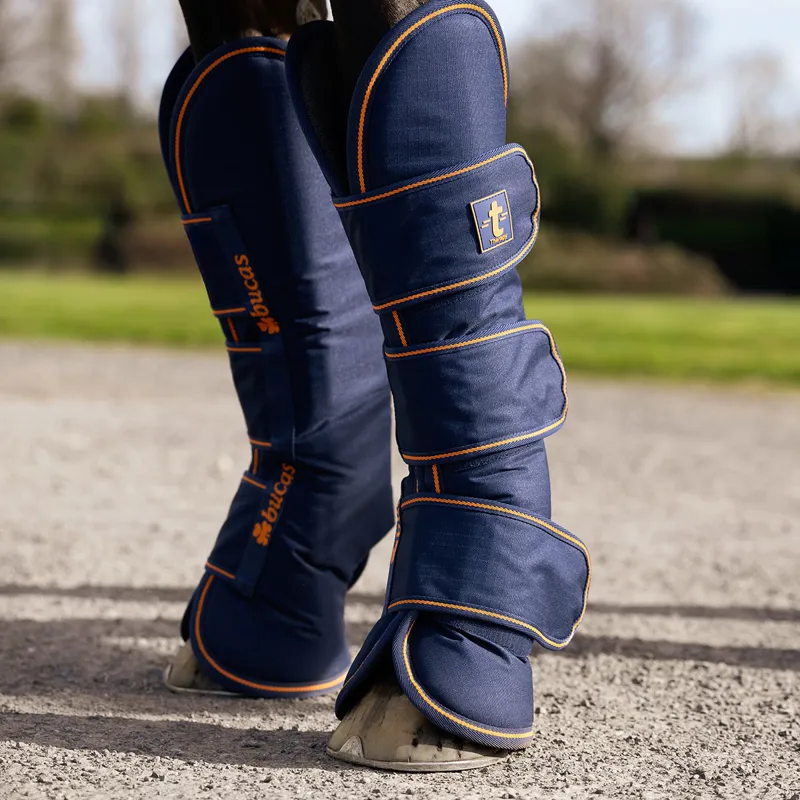 Bucas Therapy Travel Boots - Navy/Orange-8