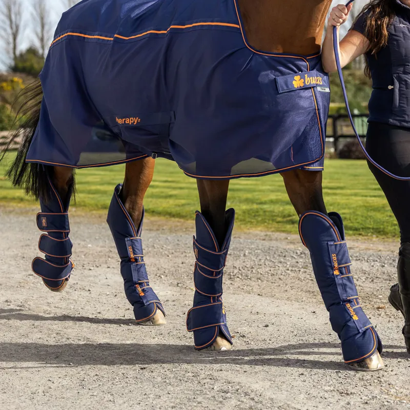 Bucas Therapy Travel Boots - Navy/Orange-7