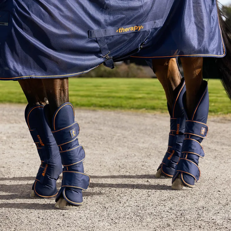 Bucas Therapy Travel Boots - Navy/Orange-5