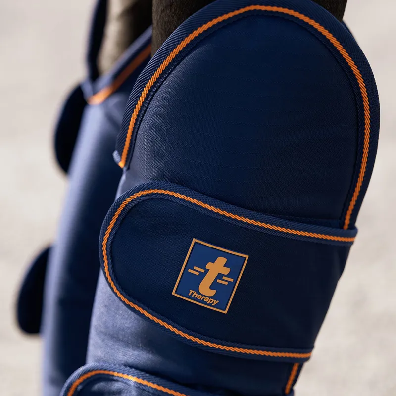 Bucas Therapy Travel Boots - Navy/Orange-3