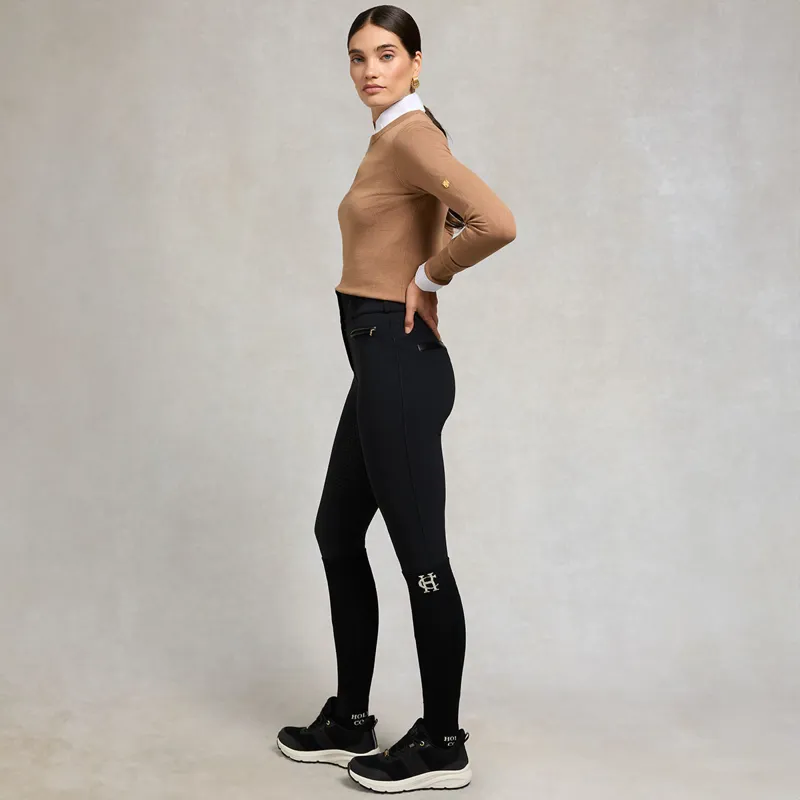 Holland Cooper Thermal Heritage Full Grip Womens Breeches - Black-1