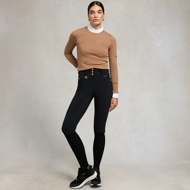 Holland Cooper Thermal Heritage Full Grip Womens Breeches - Black-6