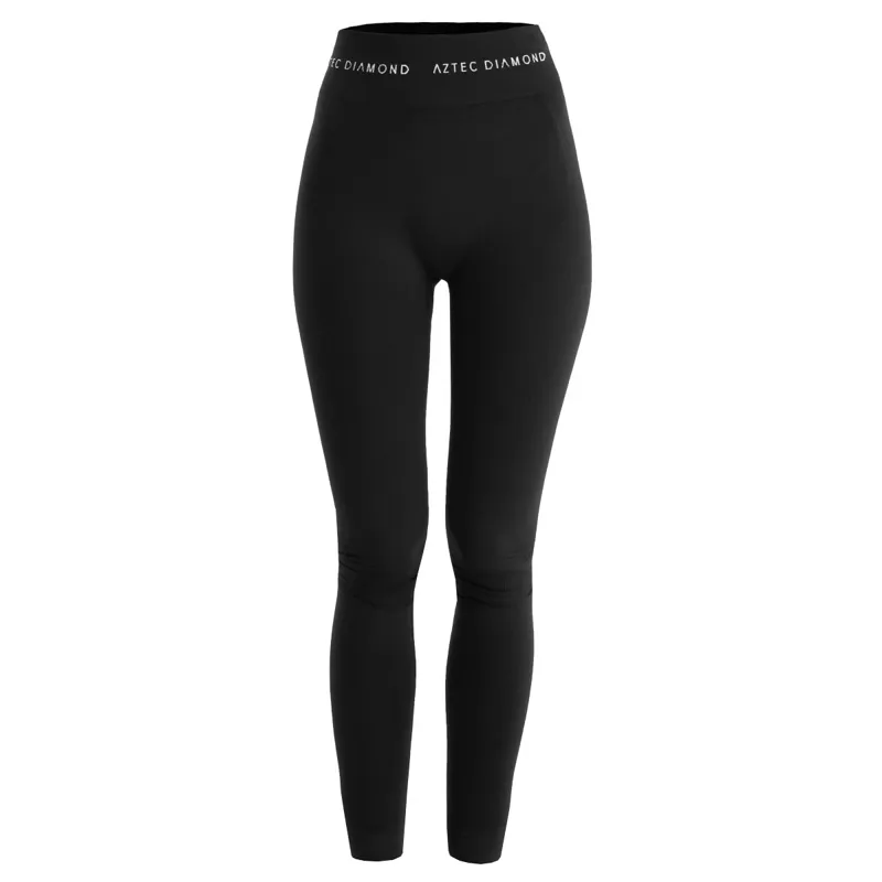 Aztec Diamond Thermal Ladies Under Breeches - Black-1