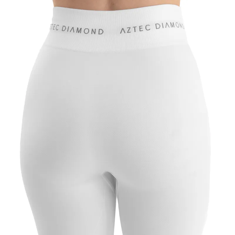 Aztec Diamond Thermal Ladies Under Breeches - White-2