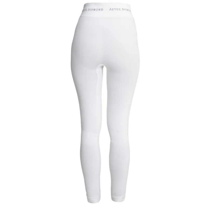 Aztec Diamond Thermal Ladies Under Breeches - White-3