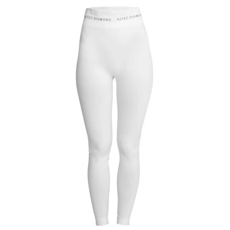 Aztec Diamond Thermal Ladies Under Breeches - White-4