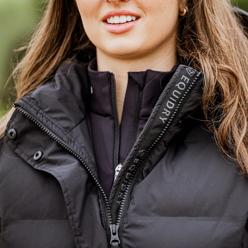 EQUIDRY Thora Womens Waterproof Long Puffer Jacket - Black-9